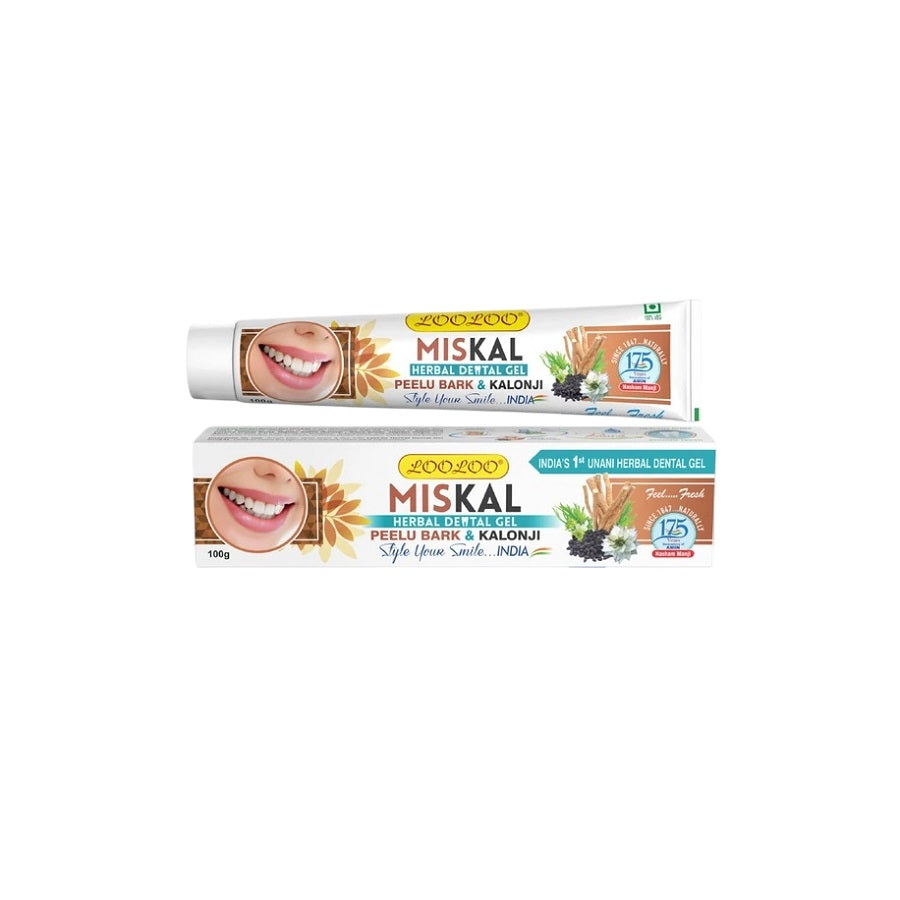 Looloo Herbal Ayurvedic Miskal Peelu Bark & Kalonji For Dental Care Gel