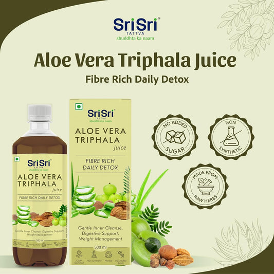 Sri Sri Tattva Ayurvedischer Aloe Vera Triphala-Saft 500 ml