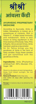 Sri Sri Tattva Ayurvedic Amla Delicious,Healthy & Digestive Candy Plain 400gm