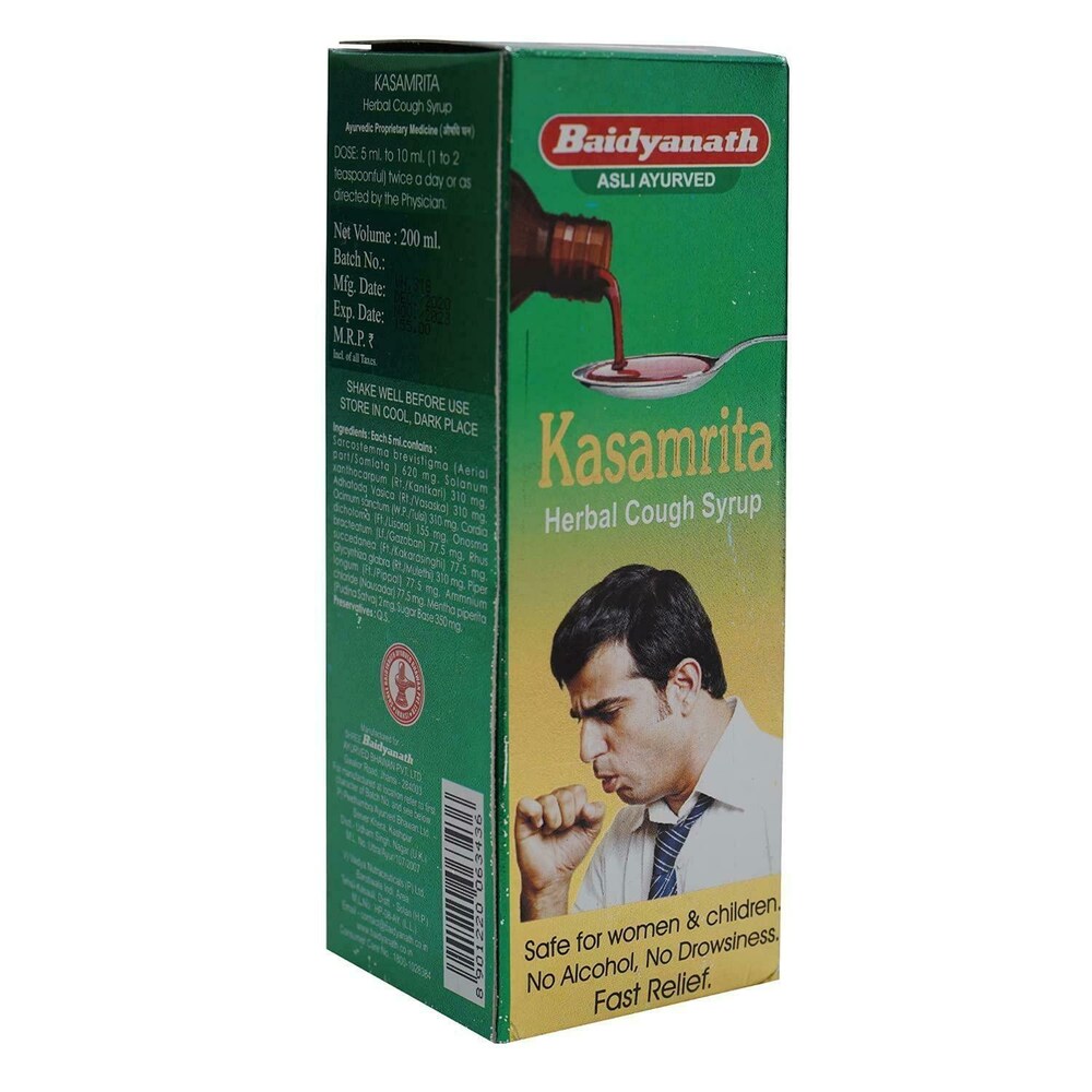 Baidyanath Ayurvedic (Jhansi) Kasamrit Herbal Cough Syrup