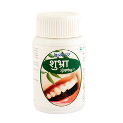 Sharangdhar Ayurvedische Shubhra Dantmanjan-Lösung für gesunde Zähne, Pulver, 40 g