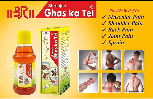 Shreejee Ghas Ka Tel Ayurvedic Winter Green Oil