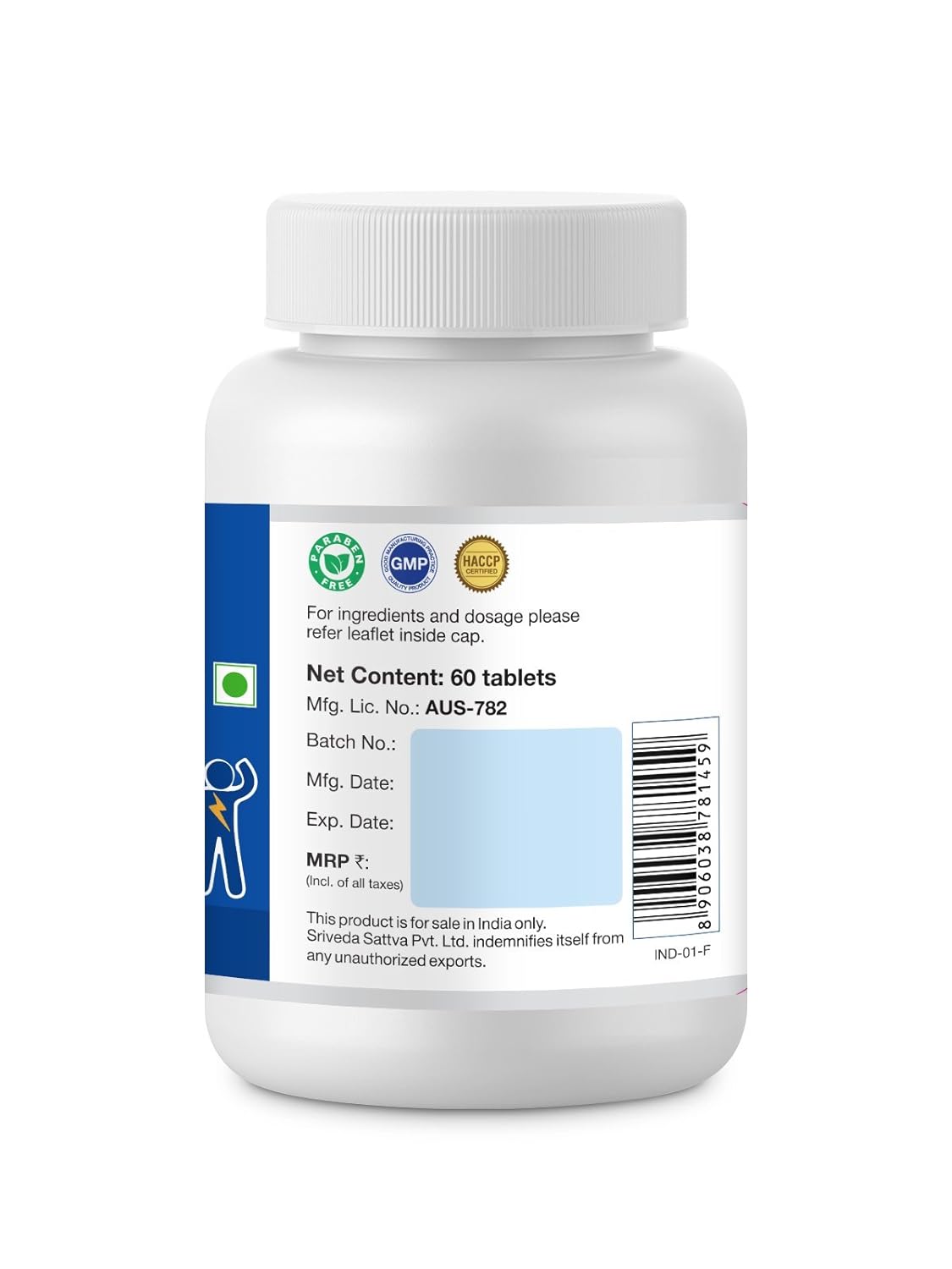 Sri Sri Tattva Ayurvedic Oorja 500mg Supports Energy (Energizer) Levels 60 Tablets