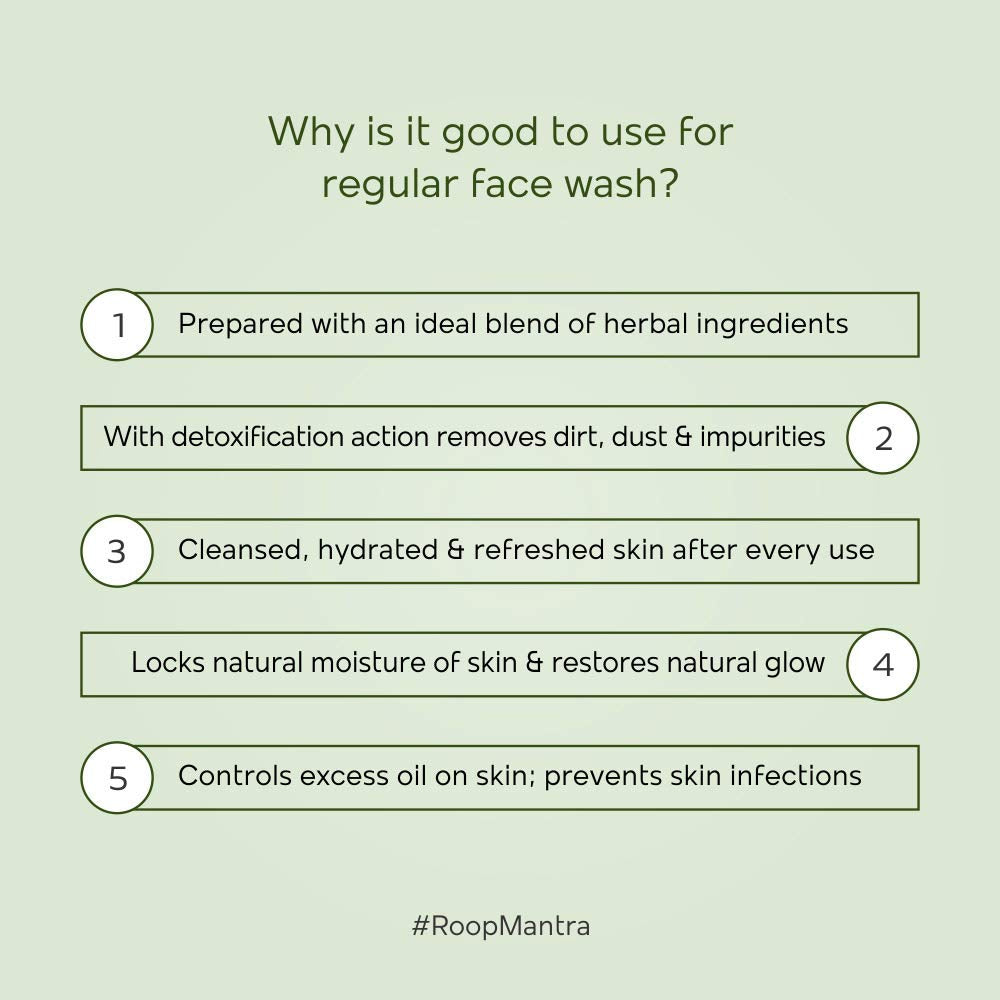 Roop Mantra Ayurvedic Cucumber Face Wash