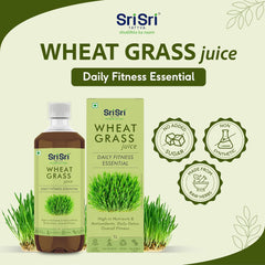 Sri Sri Tattva Ayurvedic Wheat Grass Juice Daily Fitness Essential Liquid 1 Litre