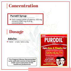 Aimil Ayurvedic Purodil Tabletten, Sirup, Cremegel und Pickel-Gesichtsgel