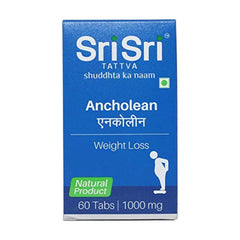 Sri Sri Tattva Ayurvedic Ancholean 1000 mg unterstützt die Gewichtskontrolle, 60 Tabletten