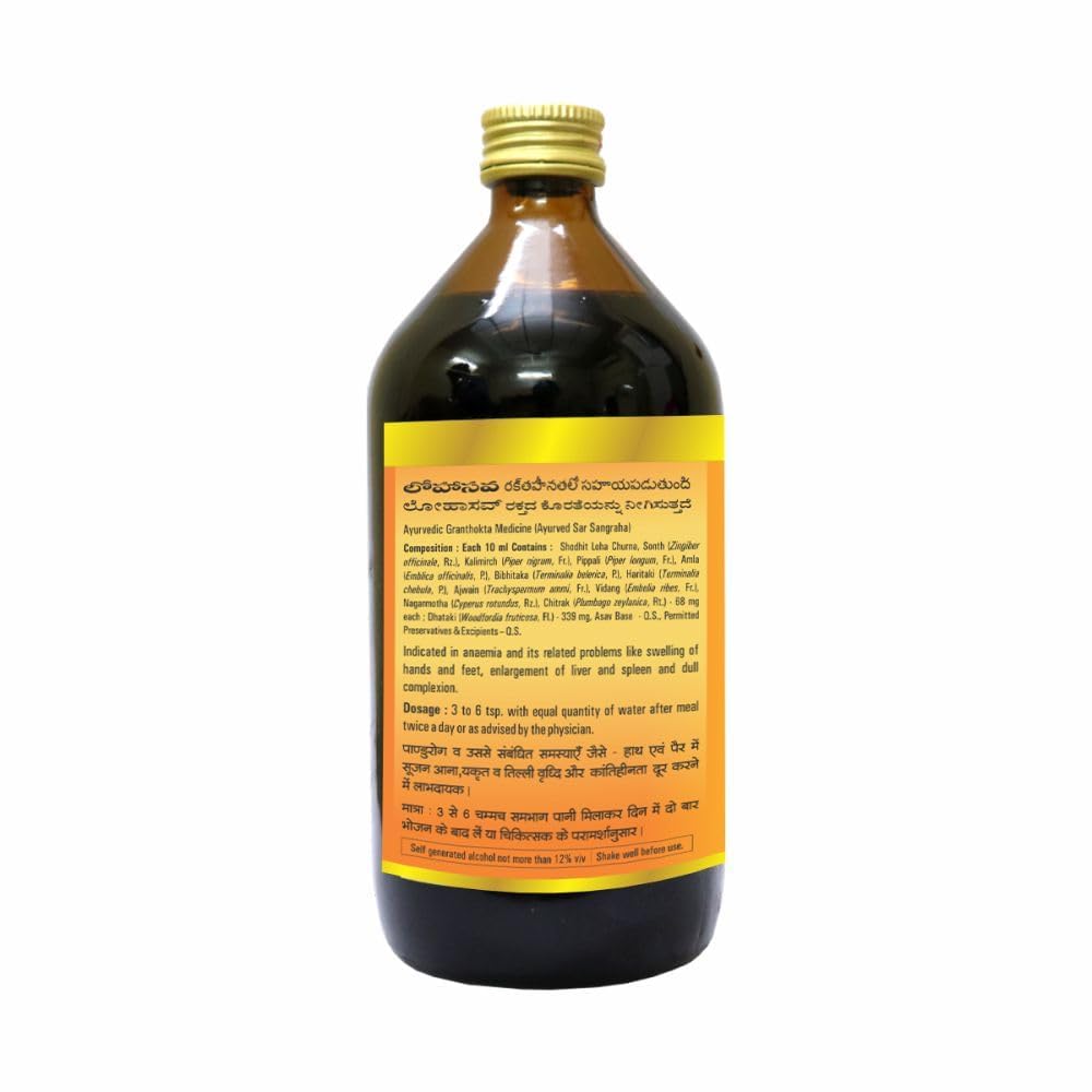 Baidyanath Ayurvedic Lohasava Manages General Weakness & Digestive Health Liquid