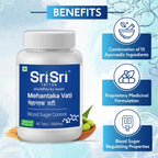 Sri Sri Tattva Ayurvedic Mehantaka Vati 1000 mg zur Blutzuckerkontrolle, 60 Tabletten