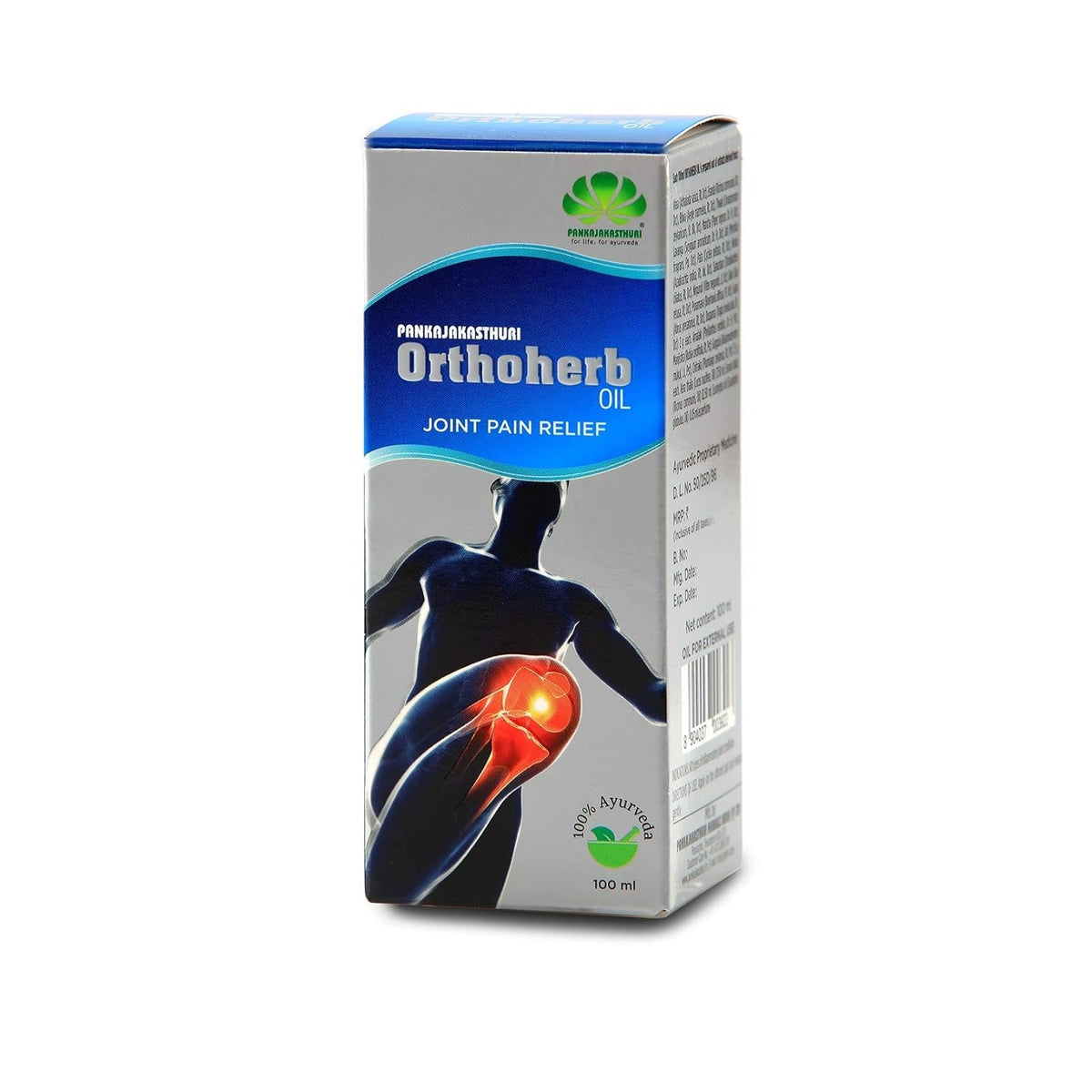 Pankajakasthuri Ayurvedic Orthoherb Pain Oil 100ml
