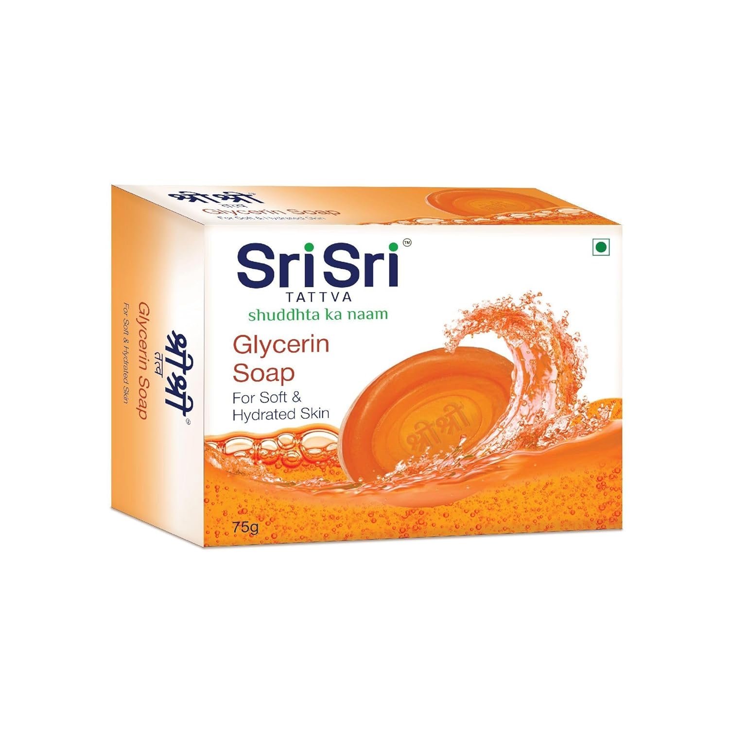 Sri Sri Tattva Glycerin For Soft & Hydrated Skin Bar Soap 75gm