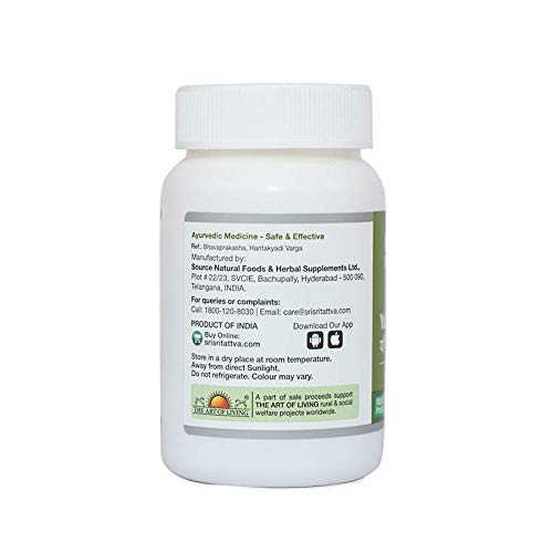 Sri Sri Tattva Ayurvedic Amla 500 mg bietet antioxidative Unterstützung in Tablettenform