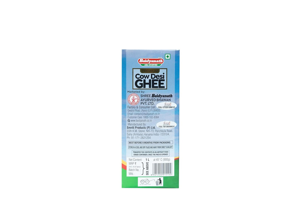 Baidyanath Ayurvedic (Jhansi) Premium reines Kuh-Ghee für Immunität und Augen