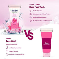 Sri Sri Tattva Rose For Toned & Glowing Skin With Rose Extract Face Wash 60ml