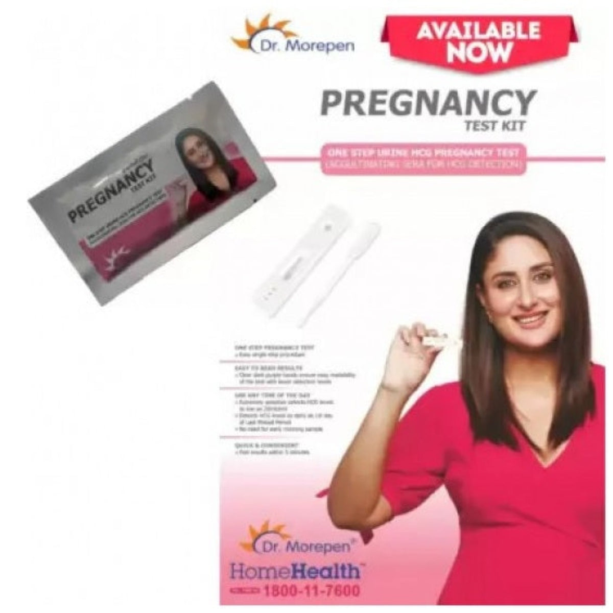 Dr. Morepen HCG Schwangerschaftstestgerät 1 Testkit