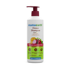 Mamaearth Onion Shampoo with Onion and Plant Keratin for Hair Fall Control