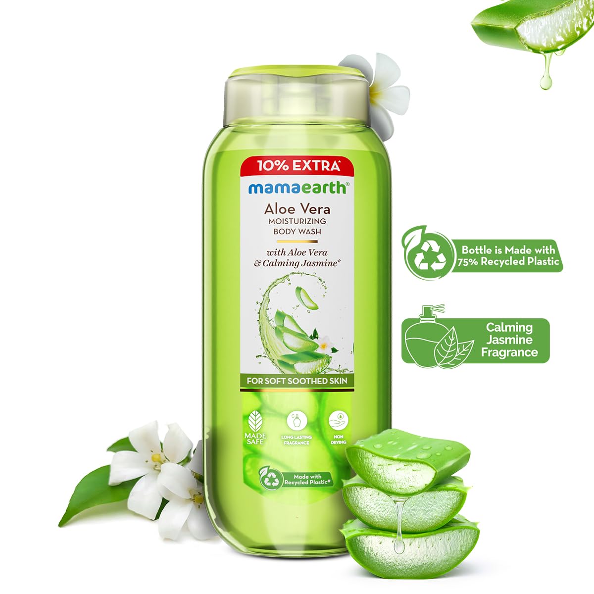 Mamaearth Aloe Vera Moisturizing Body Wash with Aloe Vera & Calming Jasmine 250ml