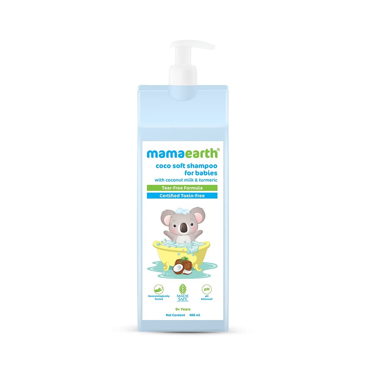 Mamaearth Coco Soft Shampoo with Coconut Milk & Turmeric for Gentle Cleansing 400ml