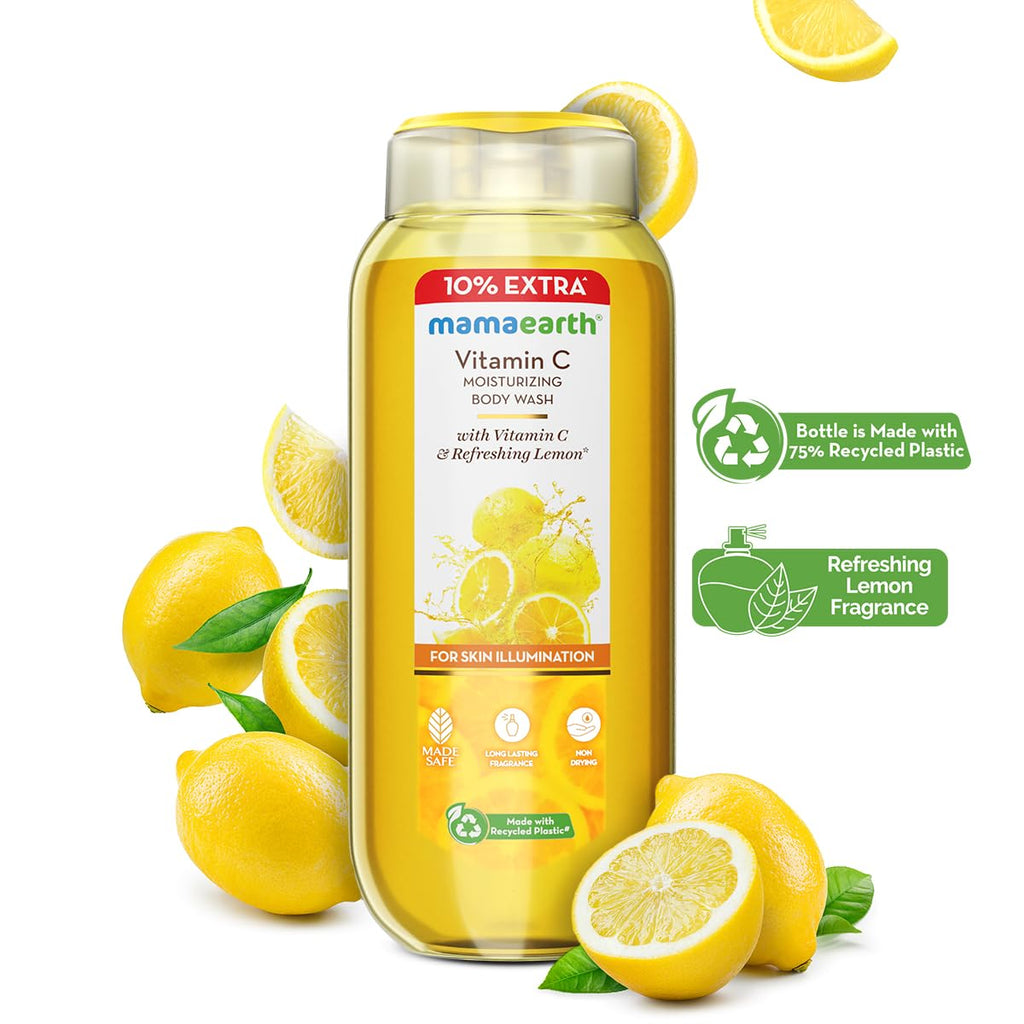 Mamaearth Vitamin C Moisturizing Body Wash with Vitamin C & Refreshing Lemon 250ml