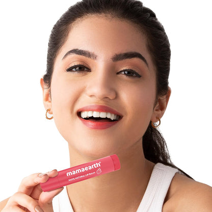 Mamaearth Nourishing 100% Natural Lip Balm with Vitamin E 4g