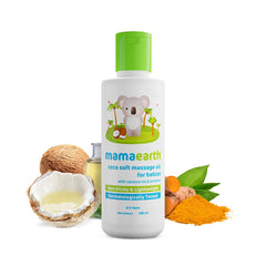 Mamaearth Coco Soft Massage Oil with Coconut & Turmeric Oil for Babies 200ml