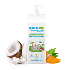 Mamaearth Coco Soft Body Lotion with Coconut Milk & Turmeric for 24-Hour Moisturization 400ml