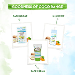 Mamaearth Coco Soft Bathing Bar for Babies with Coconut Oil & Turmeric for Babies Pack of 2*75g