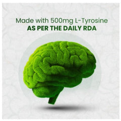 Добавка L-тирозин от Himalayan Organics поддерживает когнитивное здоровье, улучшает обмен веществ, здоровую нервную систему (120 капсул)