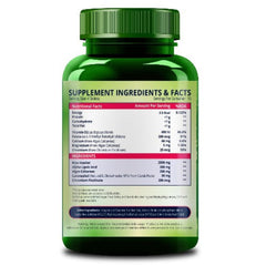 Himalayan Organics PCOS Multivitaminpräparat 2000 mg Myo-Inositol, Caronositol, Folsäure, Chrom, Kalzium und Vitamin D 60 vegetarische Tabletten