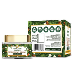 Himalayan Organics Anti-Aging-Creme mit marokkanischem Arganöl, mit Vitamin E, Anti-Falten, für alle Hauttypen, ohne Mineralöl und Parabene, 50 ml