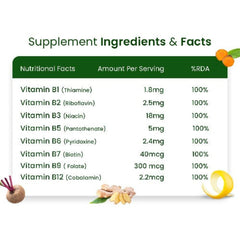 Himalayan Organics Комплекс витаминов группы B на растительной основе B12, B1, B3, B2, B9 - 60 вегетарианских капсул
