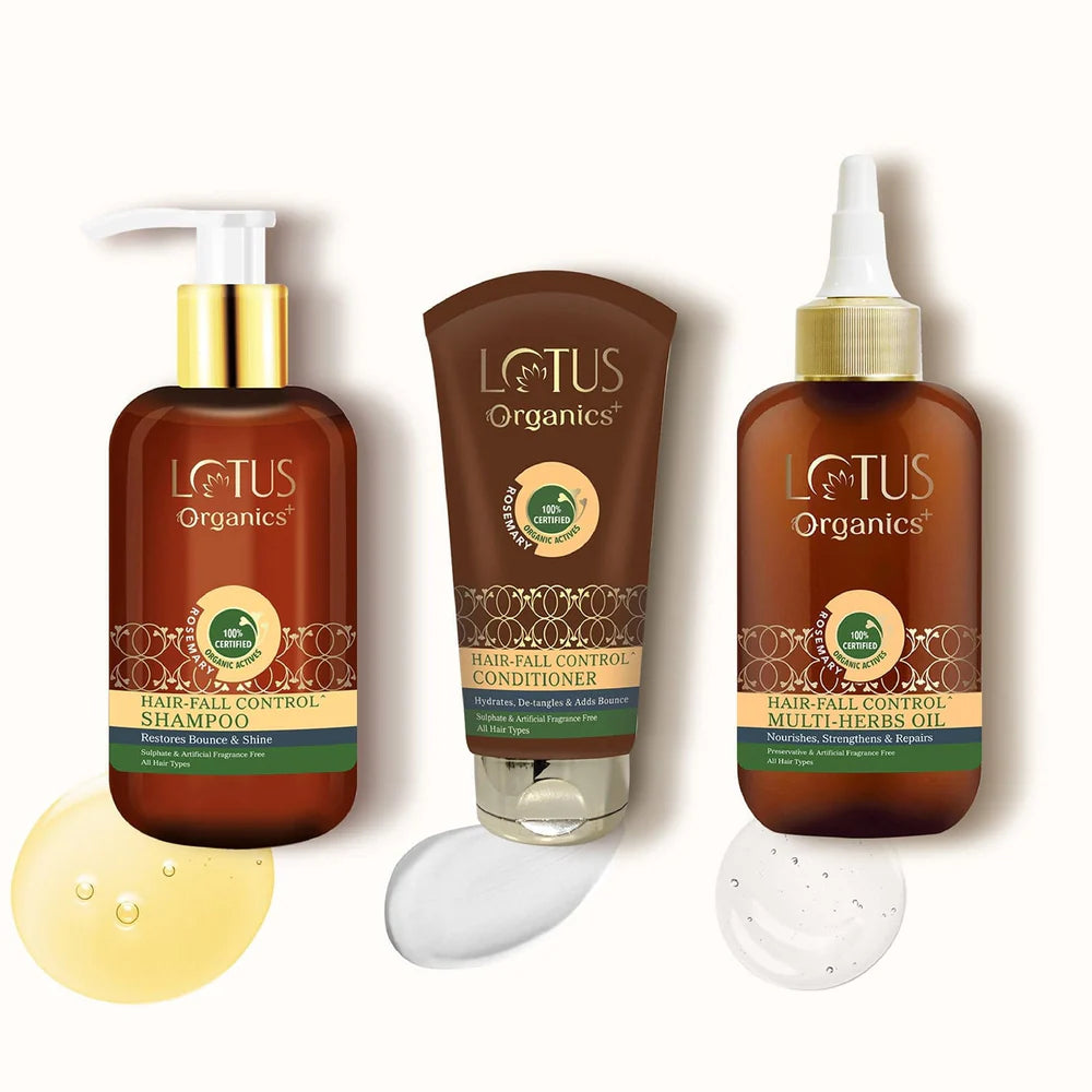 Lotus Organics+ Cosmetics Lotus Hair Fall Control Kit for Women