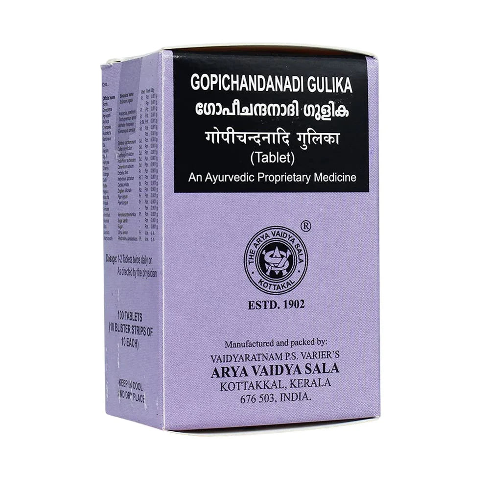 Kottakkal Ayurvedic Gopeechandanadi Gulika 100 Tablets
