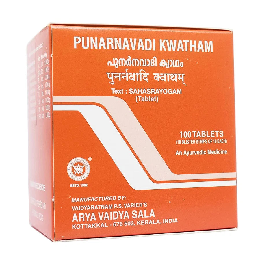 Kottakkal Ayurvedic Punarnavadi kwatham 100 Tablets