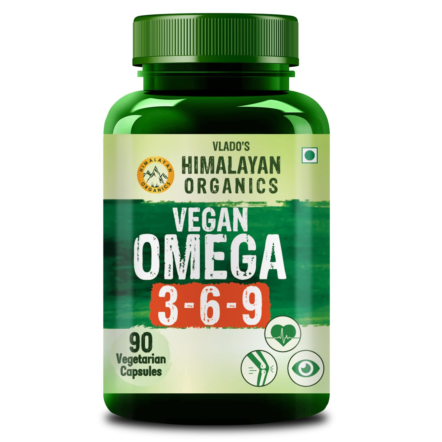Himalayan Organics Vegan Omega 3-6-9 Vegetarian 90 Capsules