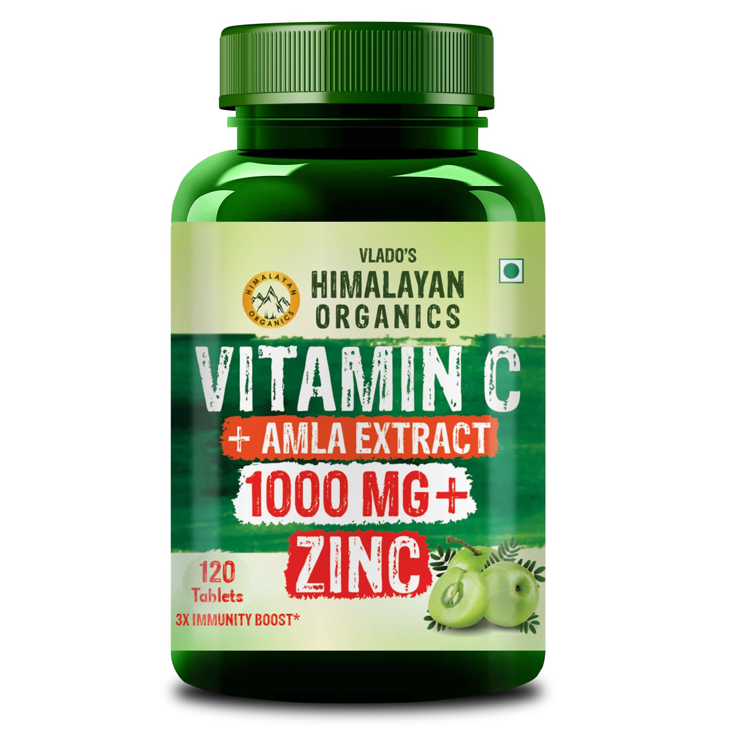 Himalayan Organics Vitamin C 1000mg Vegetarisch 120 Tabletten
