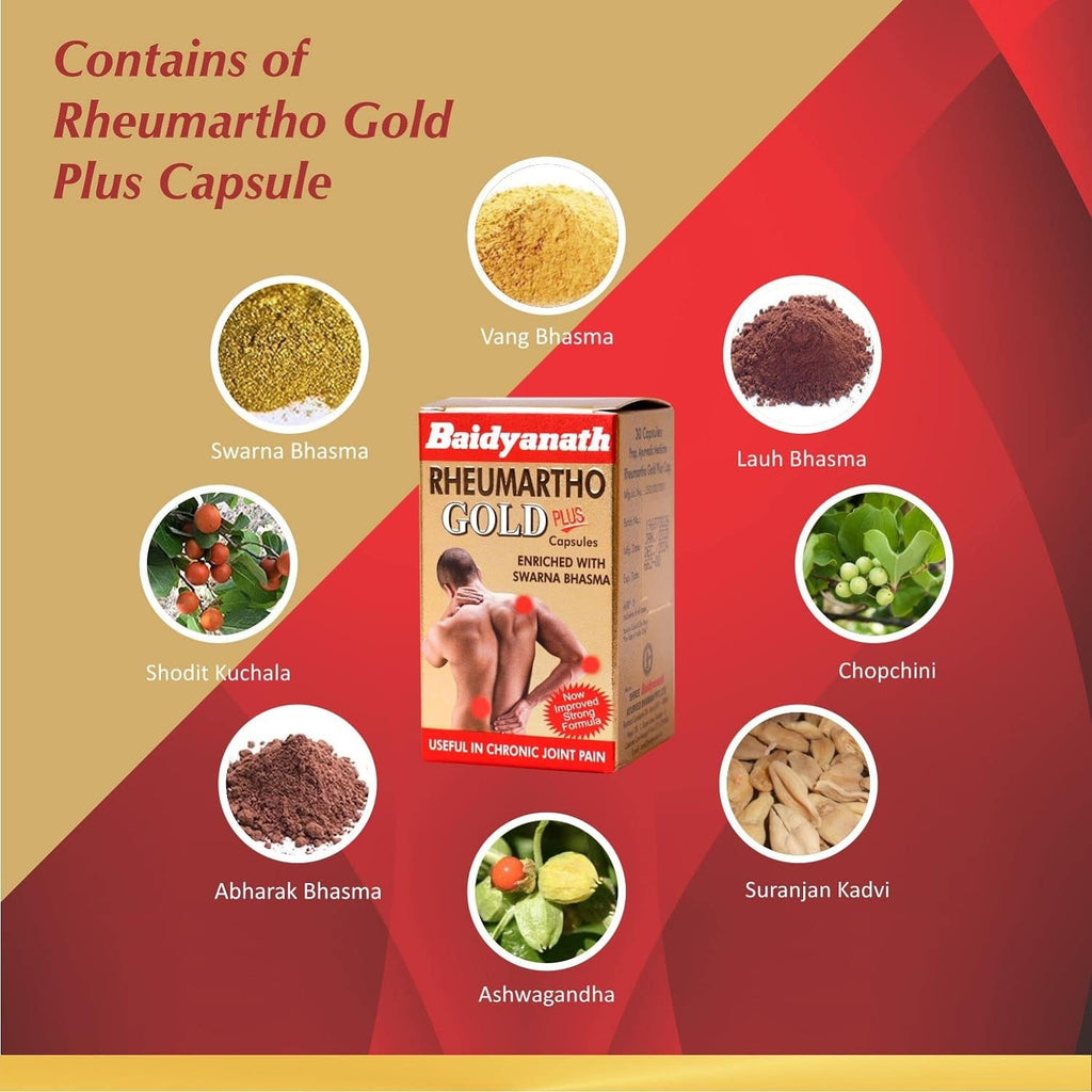 Baidyanath Ayurvedische Rheumartho-, Rheumartho Gold- und Rheumartho Gold Plus-Tabletten