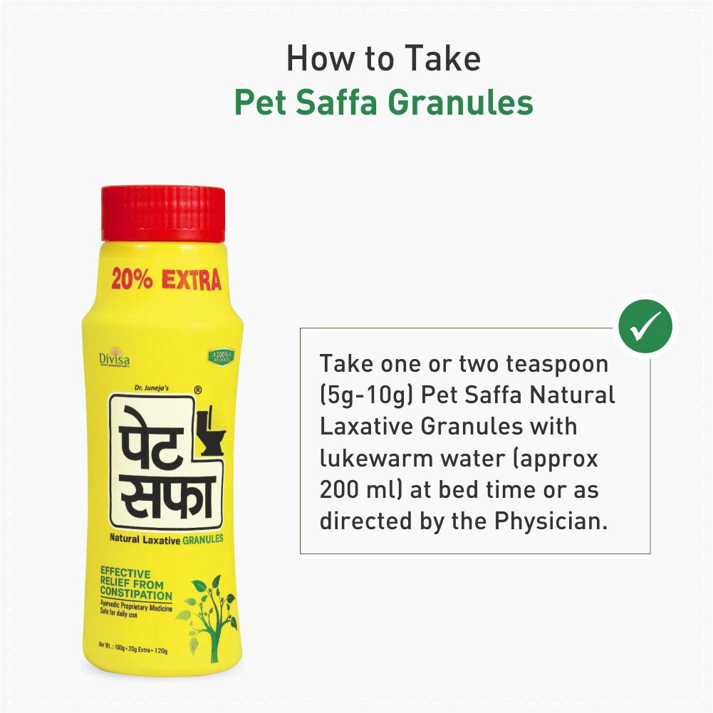 Divisa Herbal Care Ayurvedic PetSaffa Natural Laxative Granules Powder & Tablets