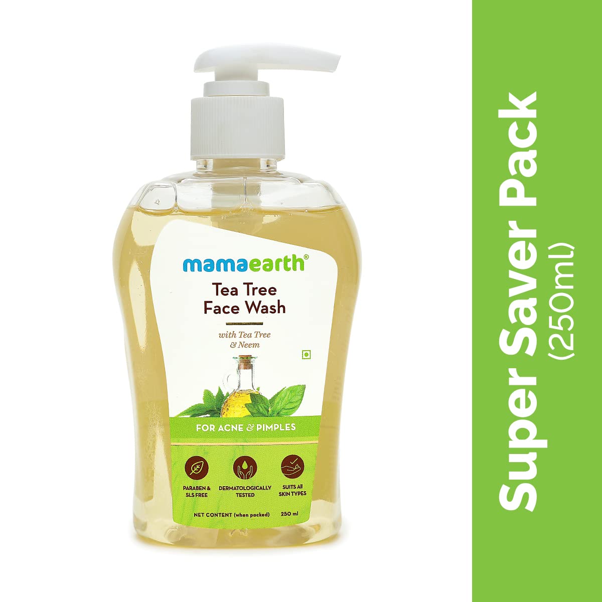 Mamaearth Tea Tree Face Wash with Neem for Acne and Pimples