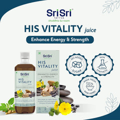 Sri Sri Tattva Ayurvedic His Vitality Juice Enhances Energy & Strength Liquid 1 Litre