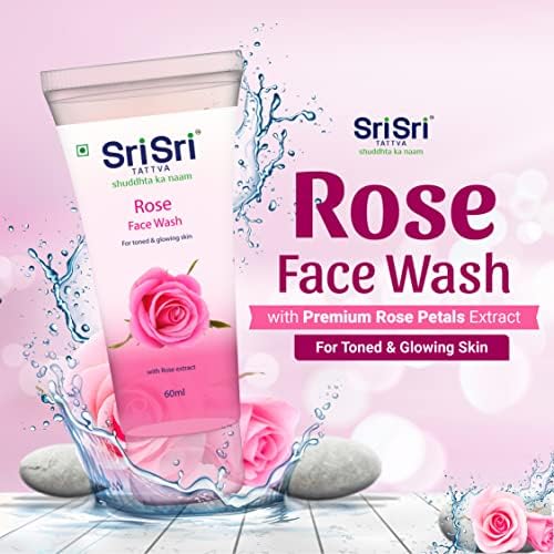 Sri Sri Tattva – Gesichtswaschmittel „Rose mit Rosenextrakt“, 60 ml