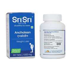 Sri Sri Tattva Ayurvedic Ancholean 1000 mg unterstützt die Gewichtskontrolle, 60 Tabletten