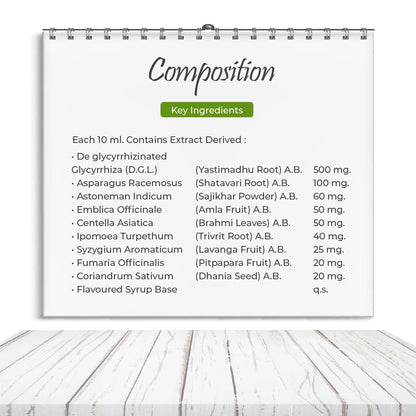 Vital Care Ayurvedic Pepgard Syrup Sugar Free Syrup & Tablets