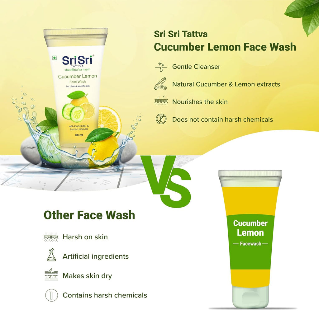 Sri Sri Tattva Shuddhta ka Naam Cucumber Lemon Face Wash 60 ml