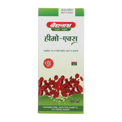 Baidyanath Ayurvedic Jhansi Hemo x Liquid Juice 500 Ml