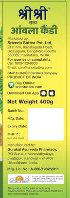 Sri Sri Tattva Ayurvedic Amla Delicious,Healthy & Digestive Candy Plain 400gm