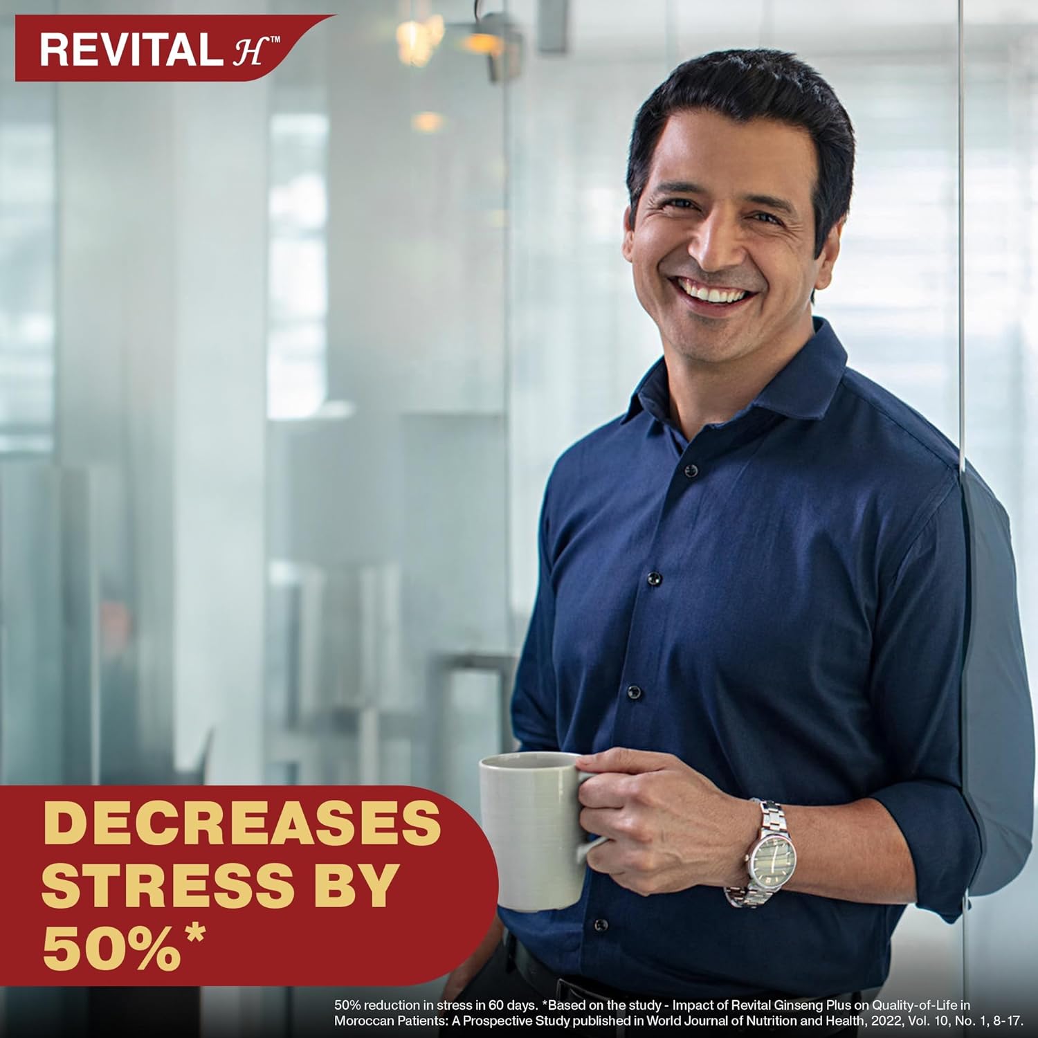 Revital H Men Multivitamin with Calcium,Zinc & Ginseng For Immunity Capsule