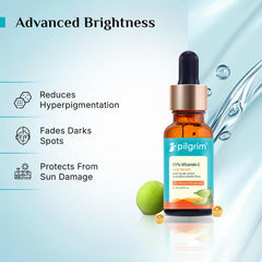 Pilgrim Cosmetics 15% Vitamin C Face Serum For Advanced Brightness 20ml