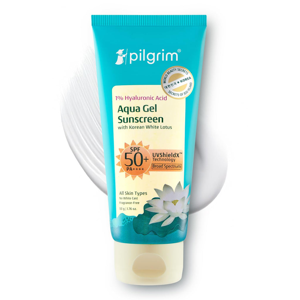 Pilgrim Cosmetics 1% Hyaluronic Acid Aqua Sunscreen Gel SPF 50 PA++++ 50g