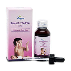 Shree Dhootapapeshwar Ayurvedischer Balchaturbhadrika-Sirup, wirksam in der Kinderpflege, 100 ml